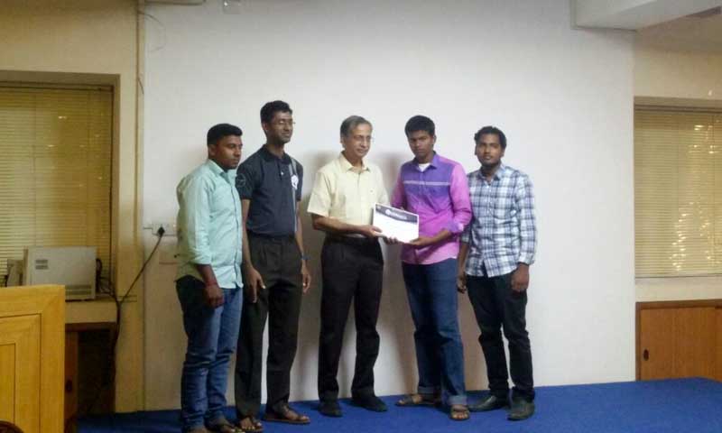 Students participated in concrete